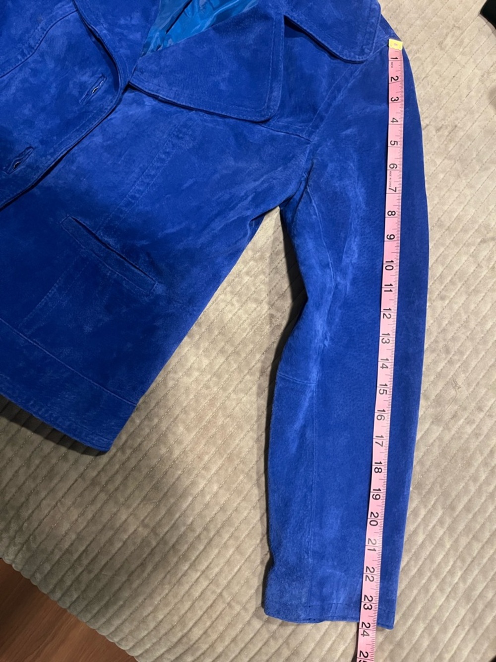 Chico’s Royal Blue Suede Jacket - Picture 11 of 11